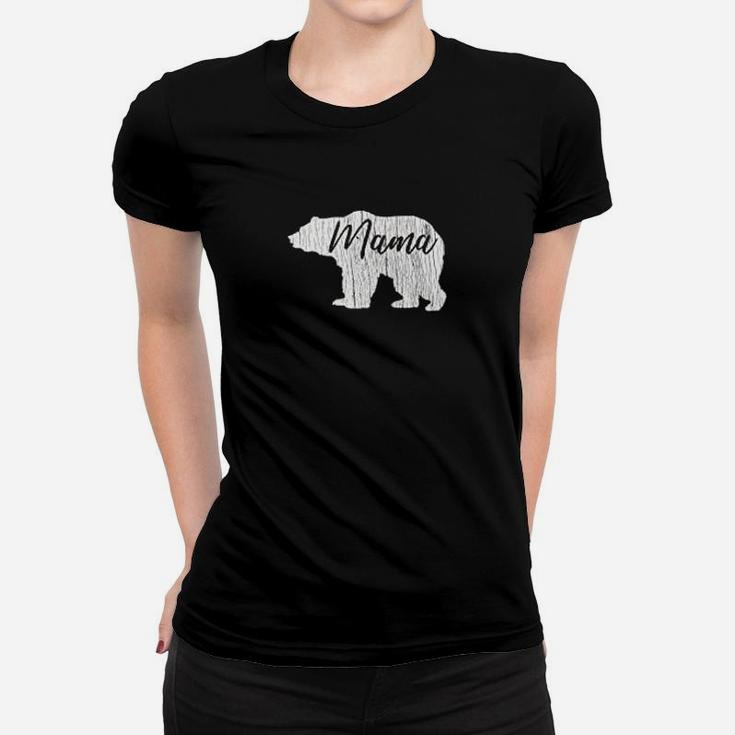 Mama Bear Distressed Mothers Day Ladies Tee