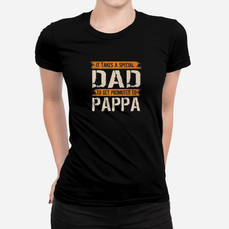 Mens Special Dad Get Promoted To Pappa Fathers Day Ladies Tee