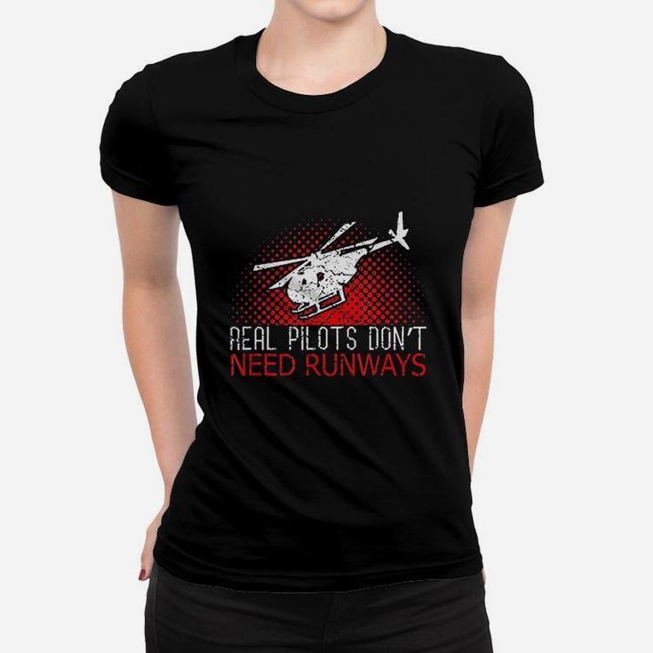 Military Helicopter Vintage Pilot Aircraft Gift Ladies Tee