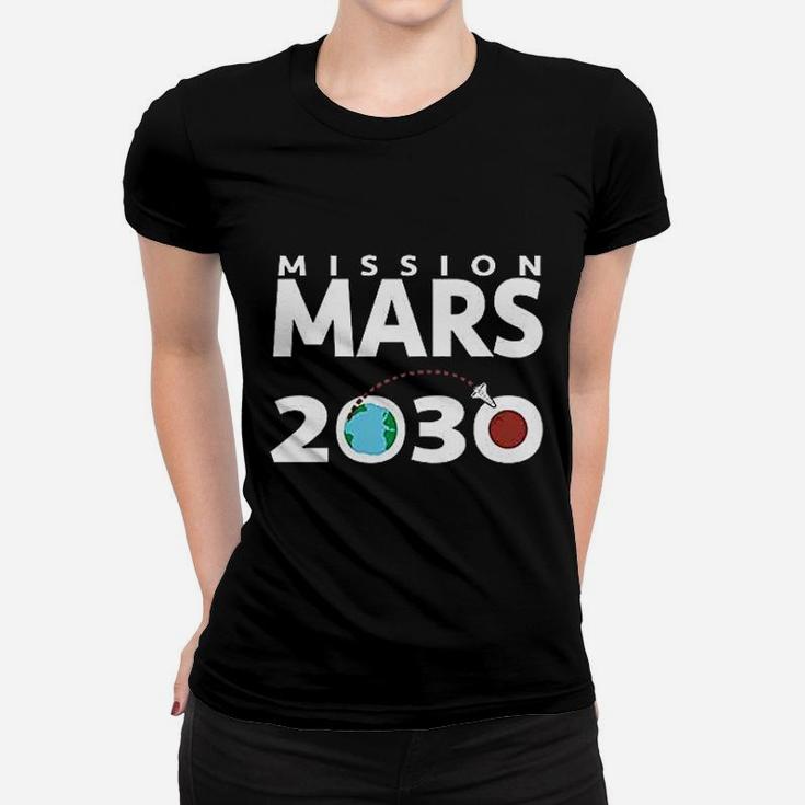 Mission Mars 2030 Space Exploration Science Women T-shirt