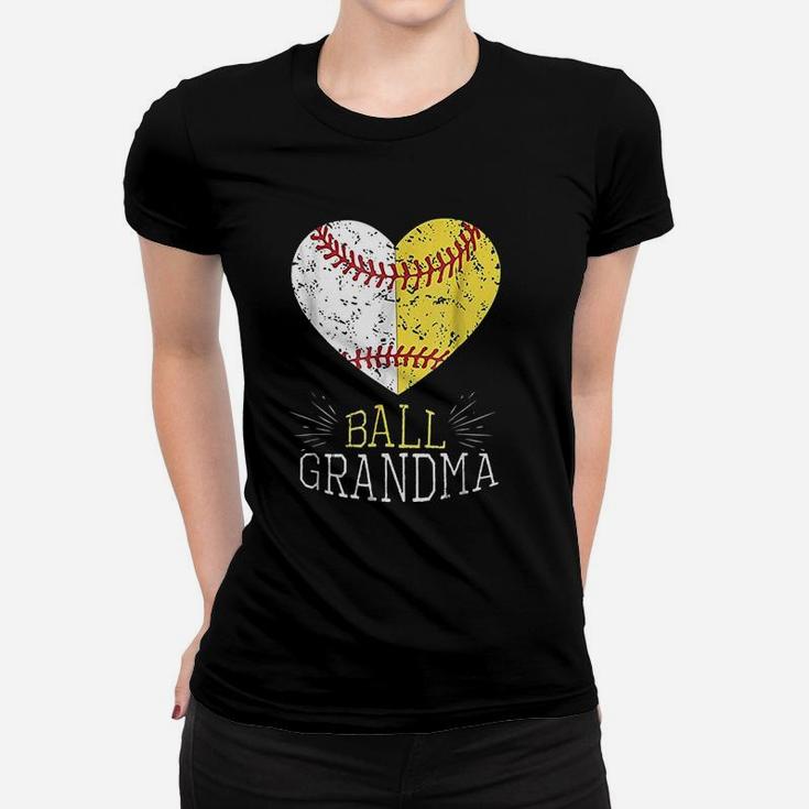 Mom Funny Baseball Ball Funny Grandma Softball Gifts Ladies Tee