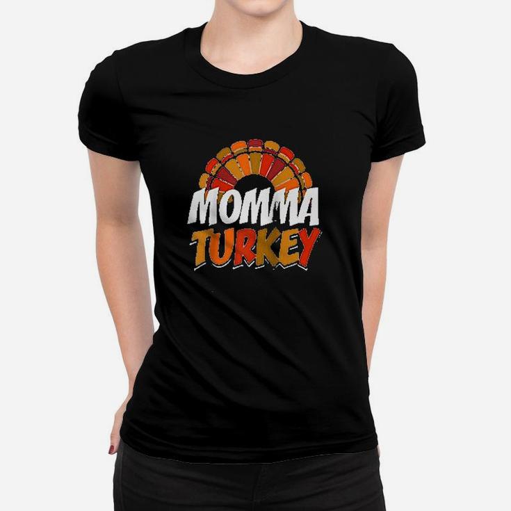 Momma Turkey Thanksgiving Ladies Tee