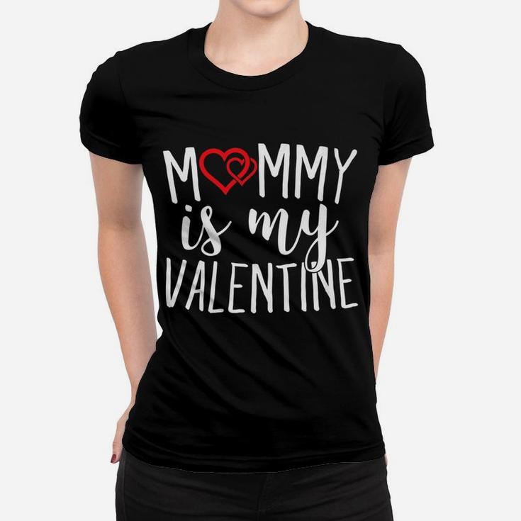 Mommy Is My Valentine Sweet Hearts Cupid Ladies Tee