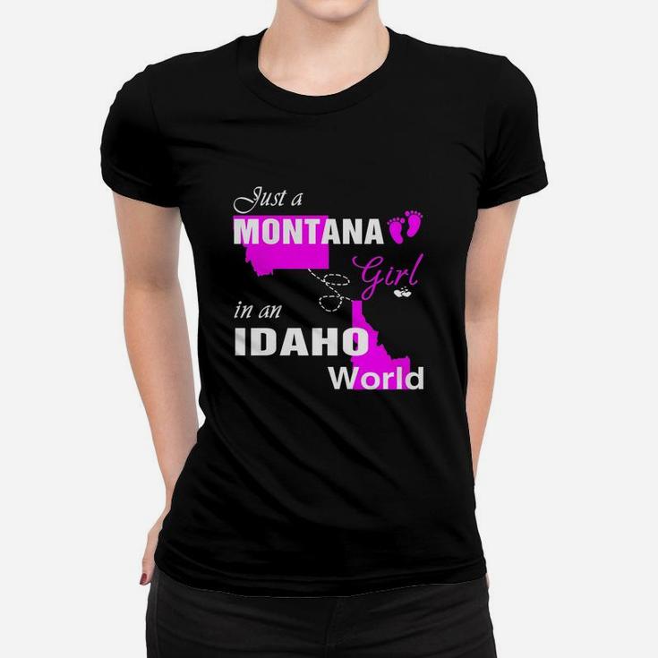 Montana Girl In Idaho Shirts,montana Girl Tshirt,idaho Girl T-shirt,idaho Girl Tshirt,montana Girl In Idaho Shirts,idaho Girl Hoodie Ladies Tee