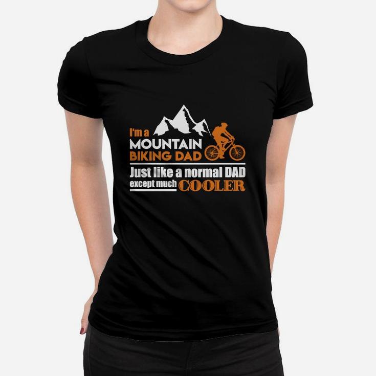 Mountain Biking Dad Shirt Ladies Tee