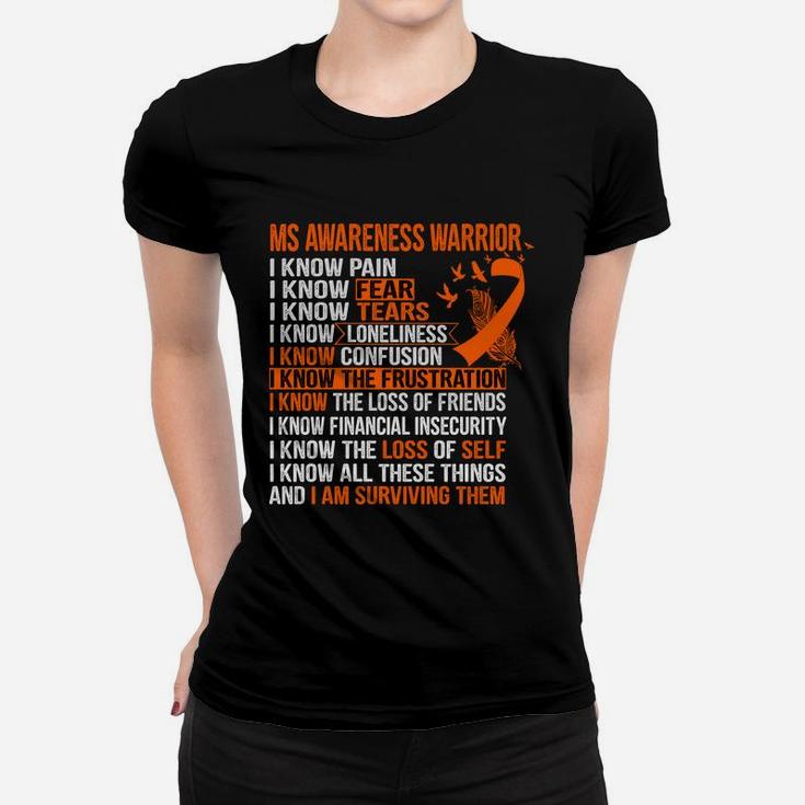 Ms Awareness Support Ms Awareness Warrior Women T-shirt