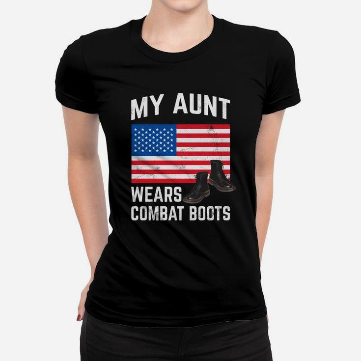 My Aunt Wears Combat Boots Soldier Support Ladies Tee