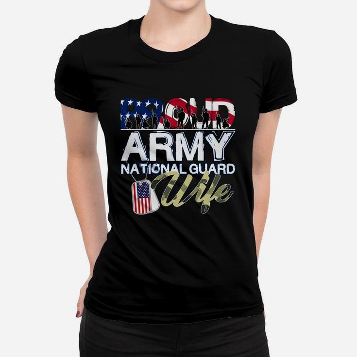 National Freedom Day Proud Army National Guard Wife Ladies Tee