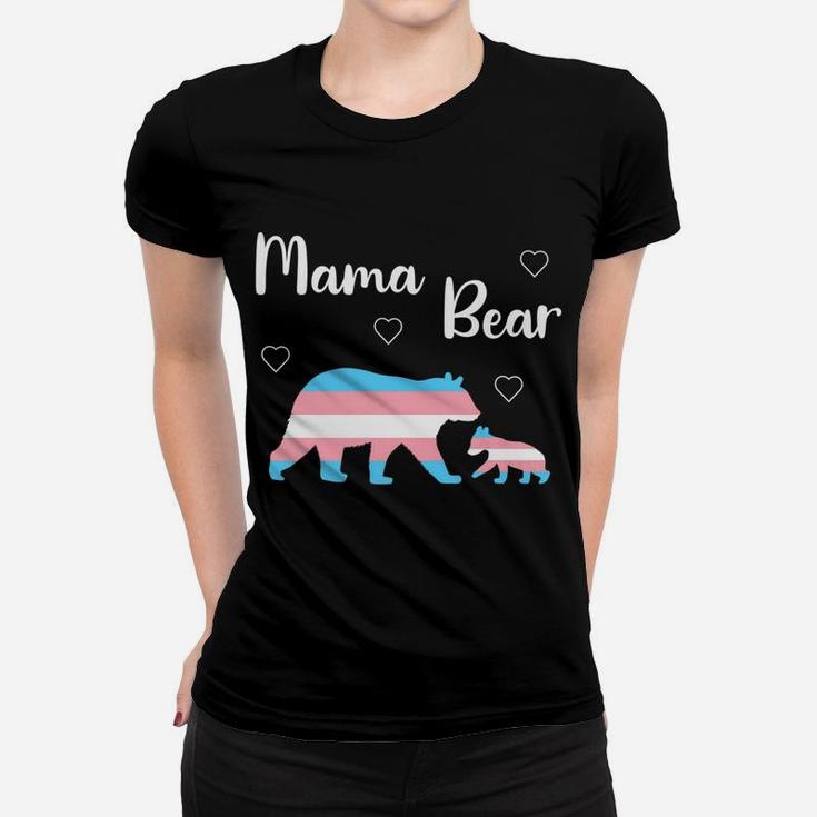 Nonbinary Mama Bear Transgender Trans Pride Ladies Tee
