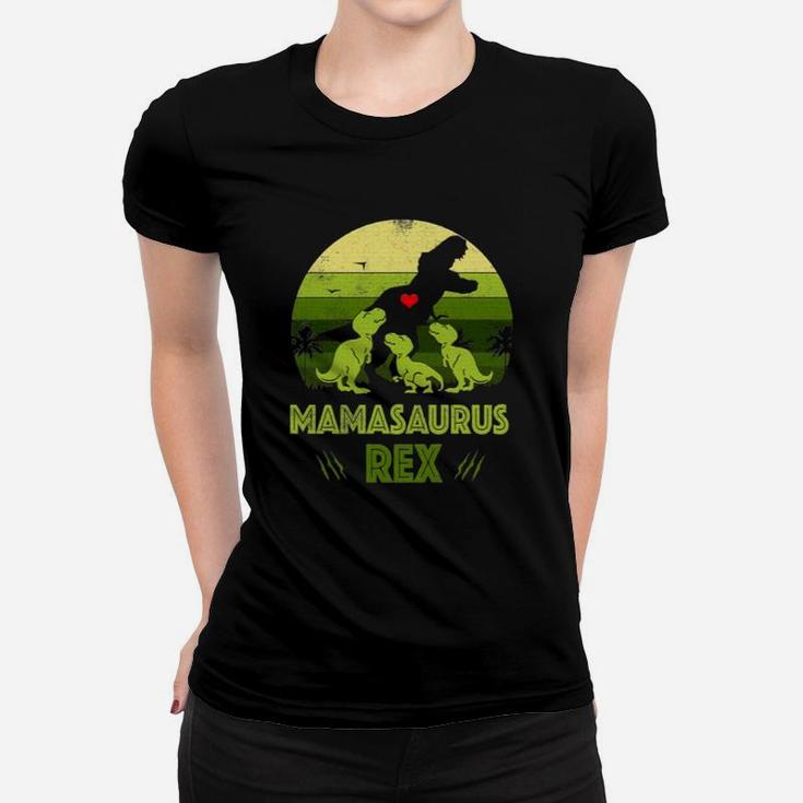 Official Mamasaurus Rex Vintage Retro Mothers Gift Women T-shirt