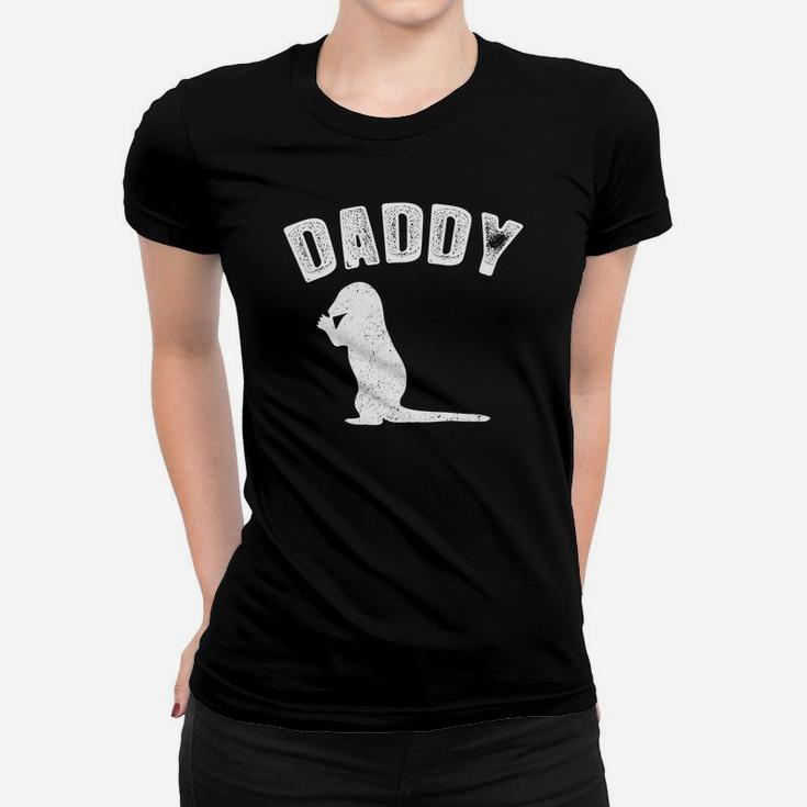 Otter Daddy Matching Family Vintage Ladies Tee
