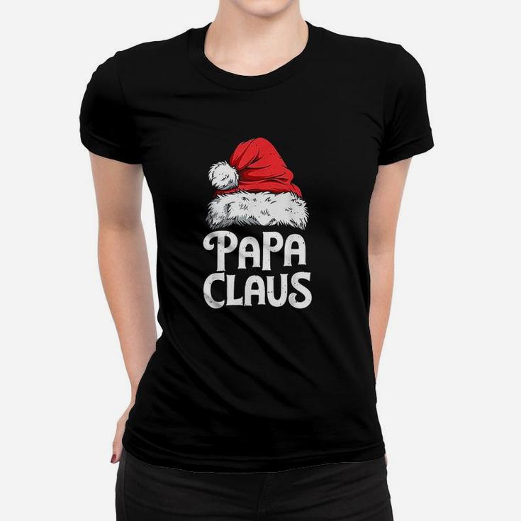 Papa Claus Christmas Dad Santa Family Matching Pajamas Xmas Ladies Tee