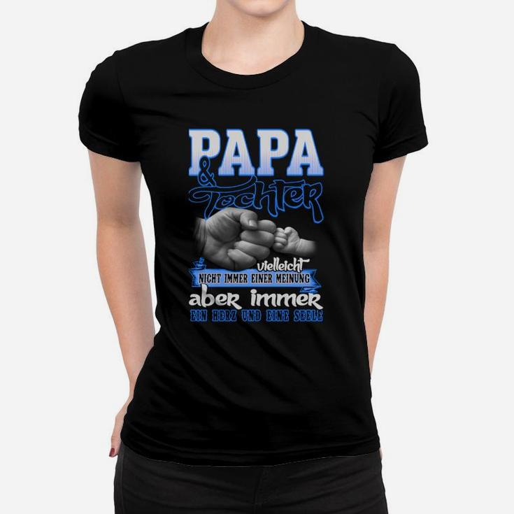 Papa & Tochter Hand in Hand Frauen Tshirt, Liebevolles Design