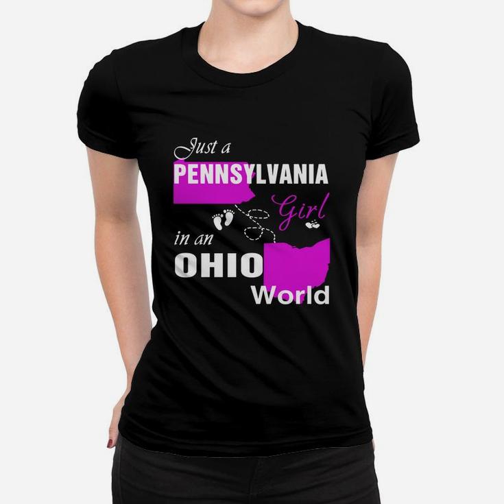 Pennsylvania Girl In Ohio Shirts Pennsylvania Girl Tshirt,ohio Girl T-shirt,ohio Girl Tshirt,pennsylvania Girl In Ohio Shirts,ohio Hoodie, Ohio Tshirt Ladies Tee