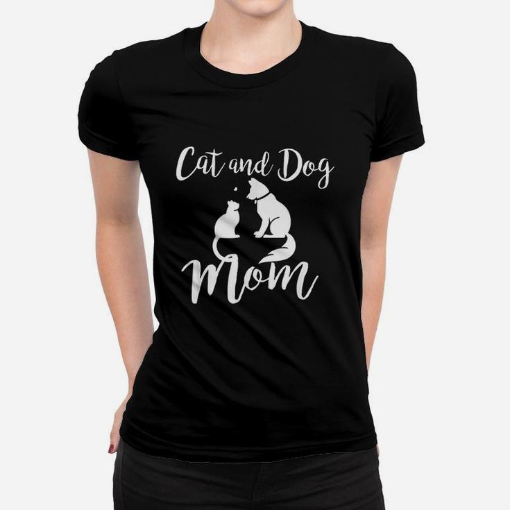 Pets Animals Cats And Dogs Cat Mom Af Dog Dad Puppy Ladies Tee