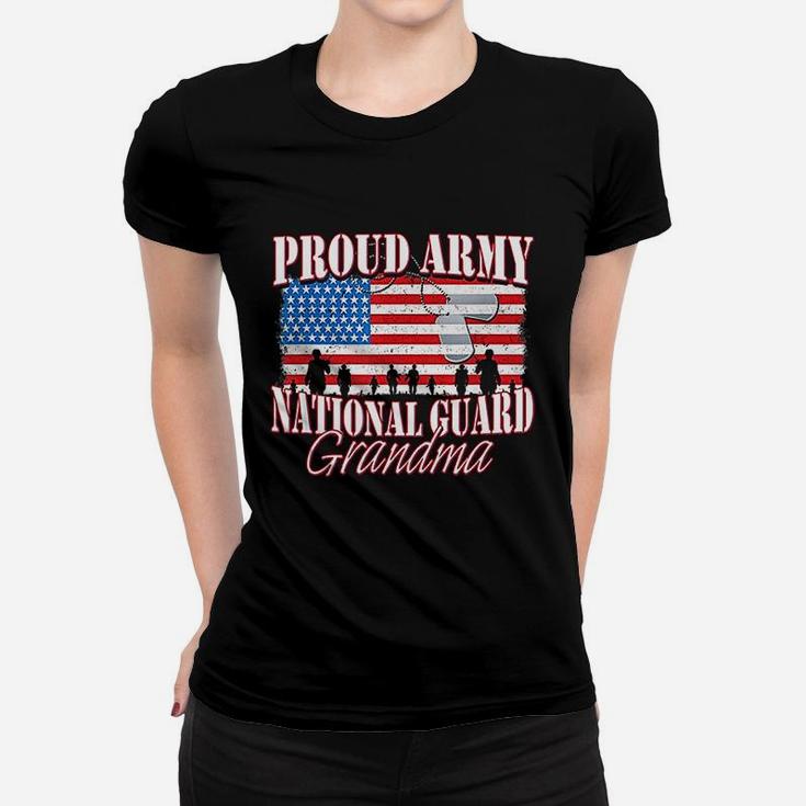 Proud Army National Guard Grandma Grandparents Day Ladies Tee