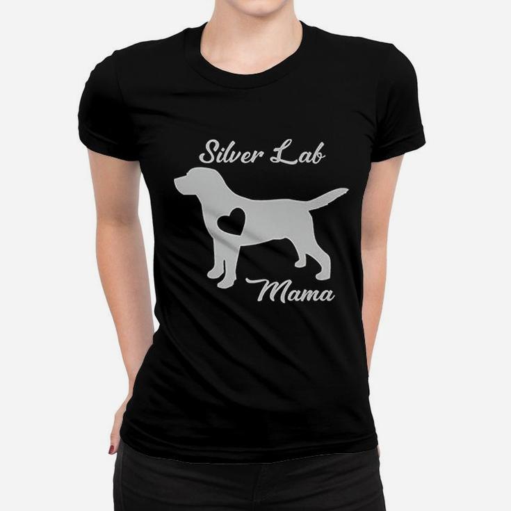 Proud Silver Lab Mama Mom Labrador Retriever Gifts For Women Ladies Tee
