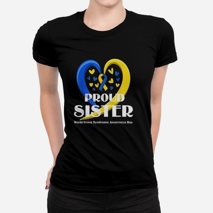 Proud Sister World Down Syndrome Ladies Tee