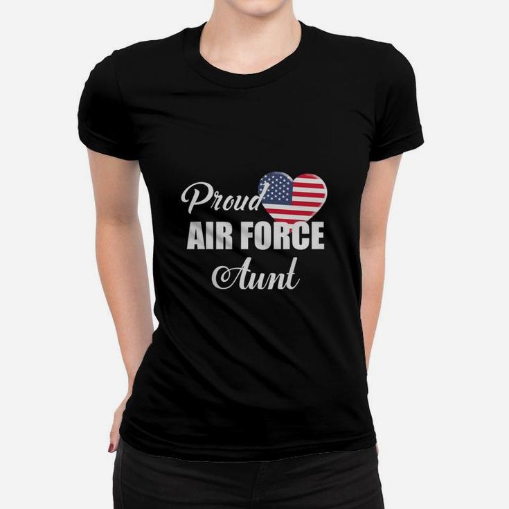 Proud Us Air Force Aunt T-shirt Ladies Tee