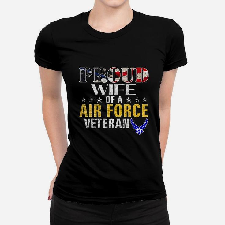 Proud Wife Of A Air Force Veteran Ladies Tee