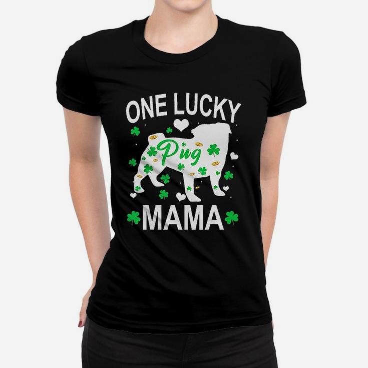 Pug One Lucky Mama Ladies Tee