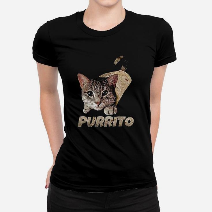 Purrito Cat Burrito Funny Joke Meme Kitty Ladies Tee