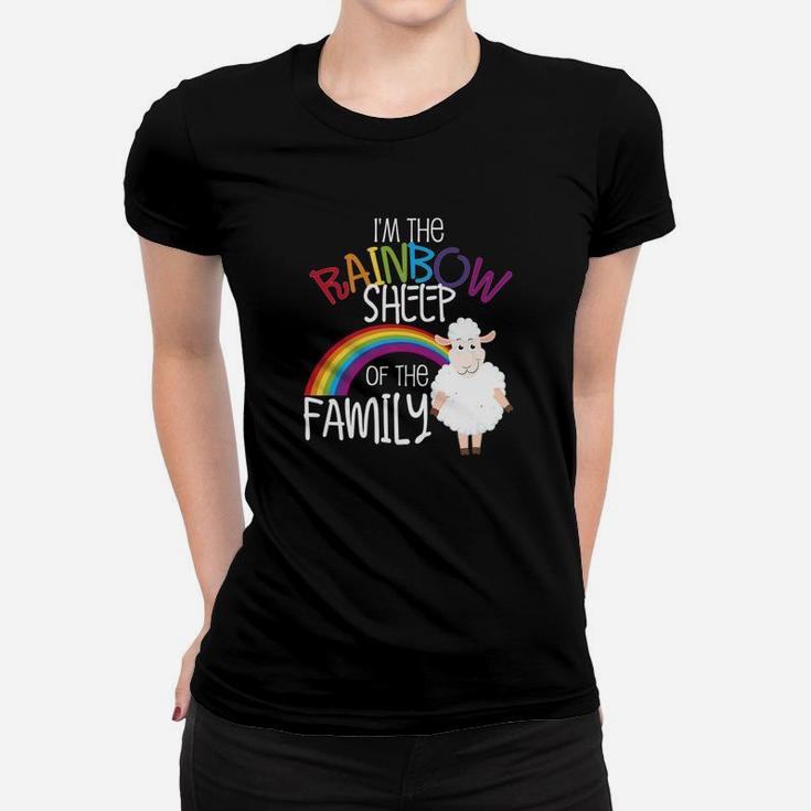 Rainbow Sheep Gay Pride Ally Lgbtq Family Allies Gift Ladies Tee