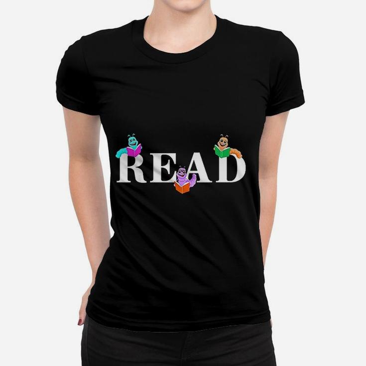 Reading Teacher Read Books Bookworms Ladies Tee