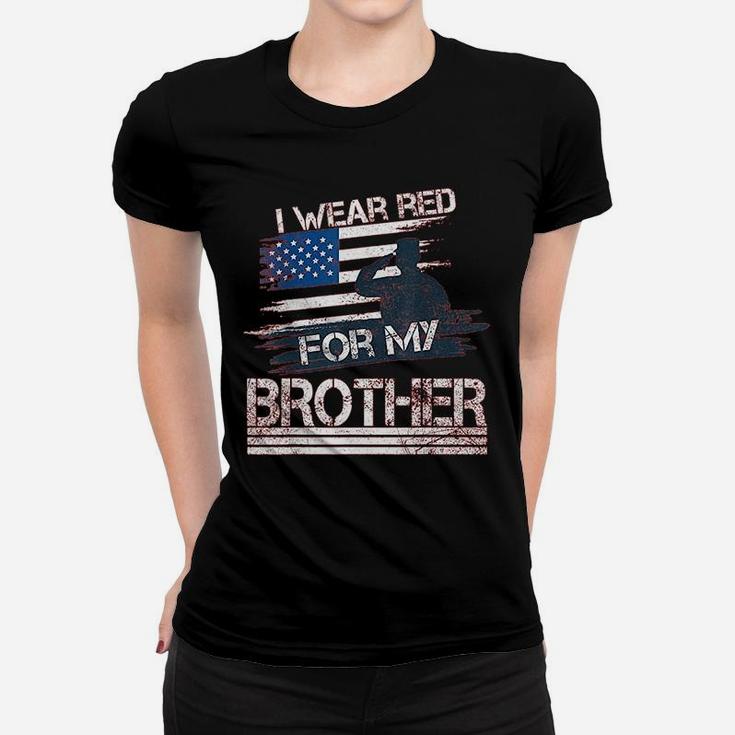 Red Friday Military For Brother Ladies Tee