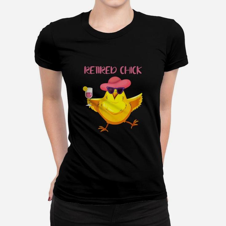 Retired Chick Funny Retirement Gift Ladies Tee