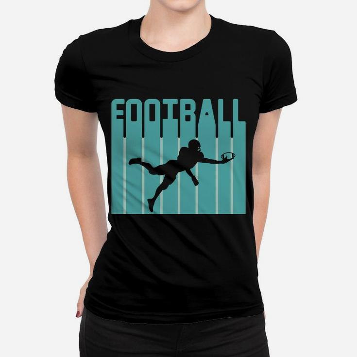Retro Football Design Player Favorite Sport In The Life Women T-shirt