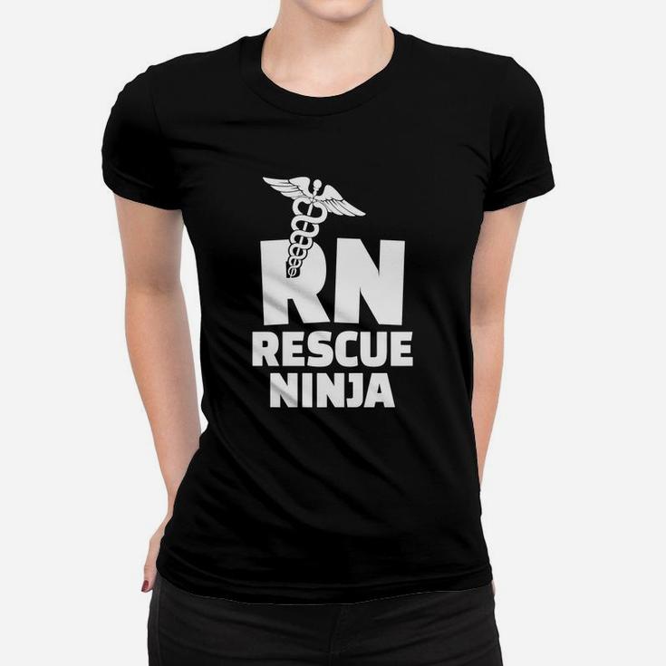 Rn Rescue Ninja Nurses, funny nursing gifts Ladies Tee