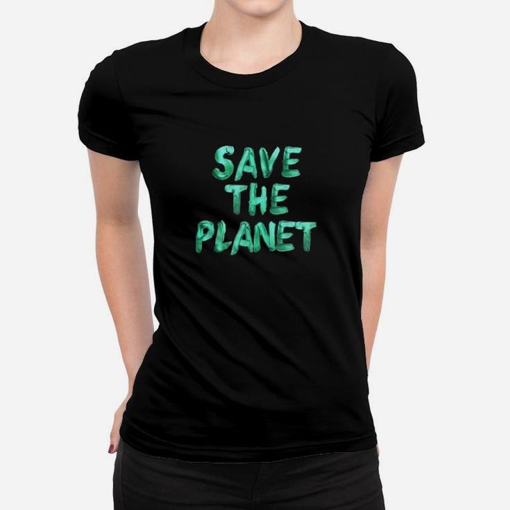 Save The Planet Women Men Kids Evolution Climate Change Ladies Tee