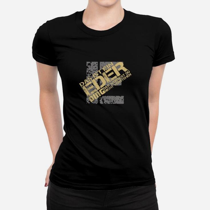 Schwarzes Urban Style Frauen Tshirt mit Grafik-Print Design