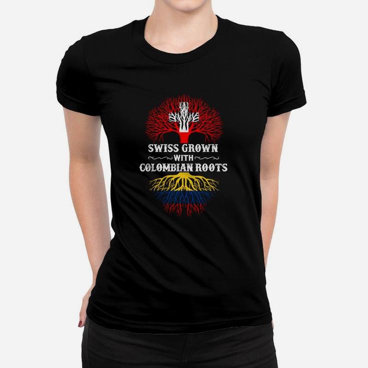 Schweizer Kolumbianisches Frauen T-Shirt