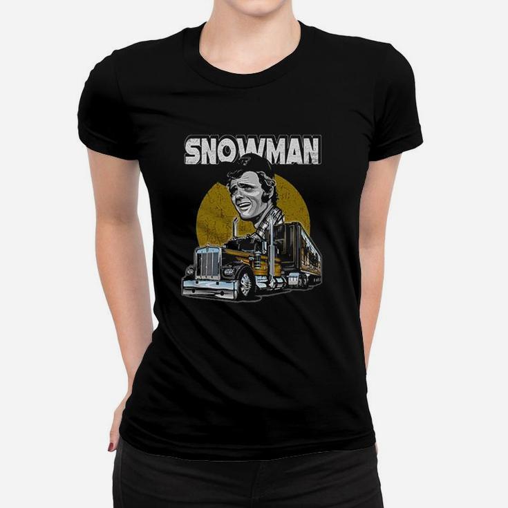 Snowman Smokey Truck Vintage Ladies Tee
