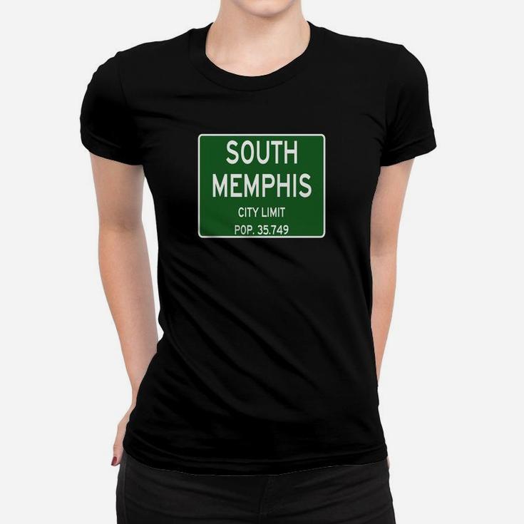 South Memphis Tennessee Street Sign T-shirt Ladies Tee