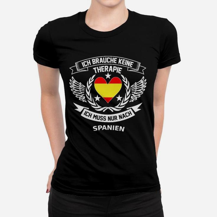Spanien Therapie Mit Herz Flagge Swea Für Damen Und Herren Frauen T-Shirt
