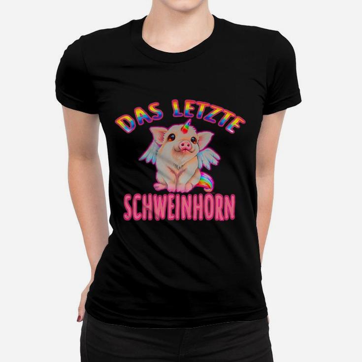 Spassiges 'Das Letzte Schweinehorn' Frauen Tshirt, Einhorn-Motiv für Fans