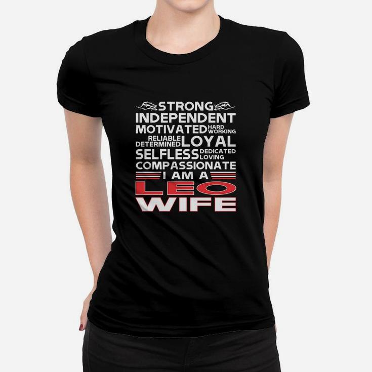Strong Independent Motivates Leo Wife Ladies Tee