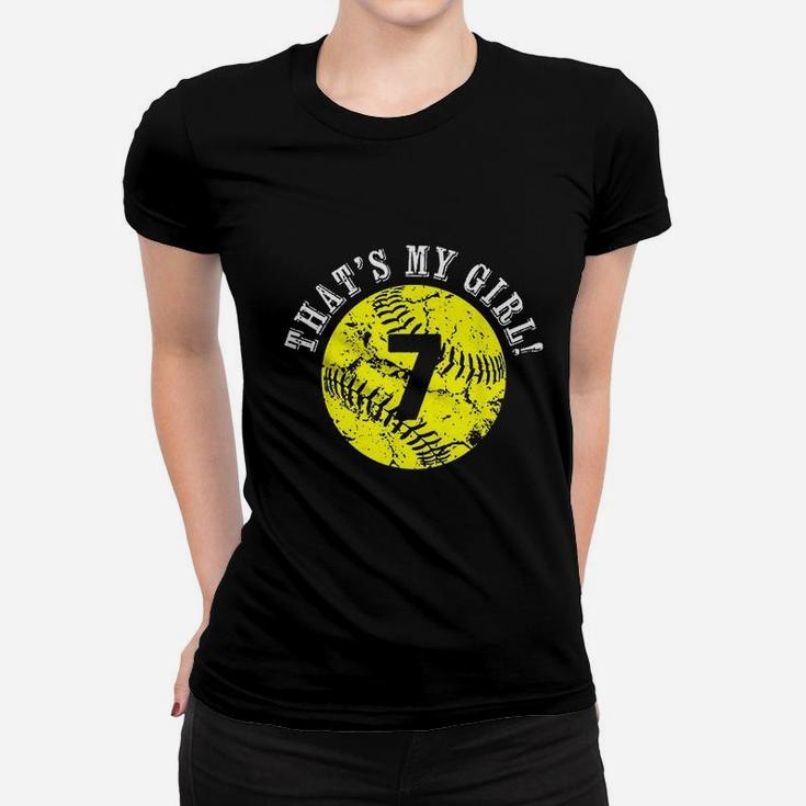 That Is My Girl Softball Player Mom Or Dad Gift Ladies Tee