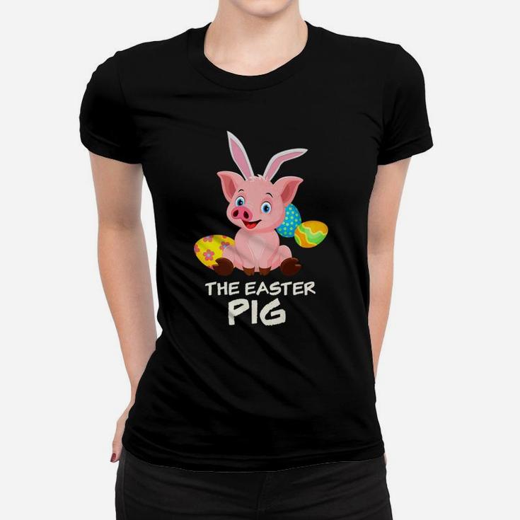 The Easter Pig Happy Easter For Dog Lover Ladies Tee