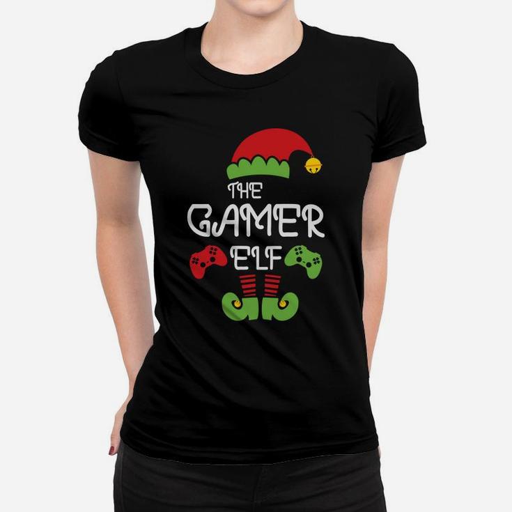 The Gamer Elf Family Matching Christmas Gift Ideas Women T-shirt