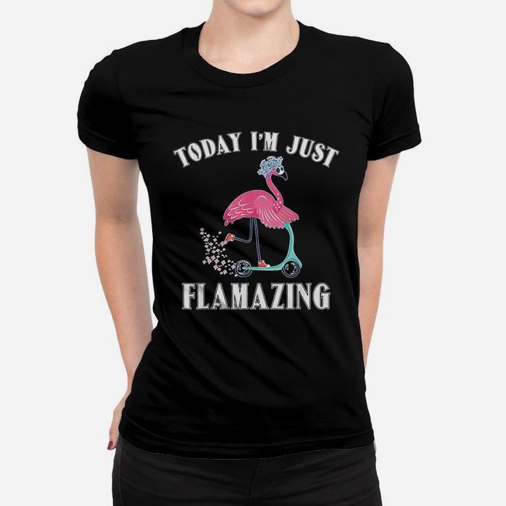 Today I Am Just Flamazing Flamingo Cycling Funny Women T-shirt