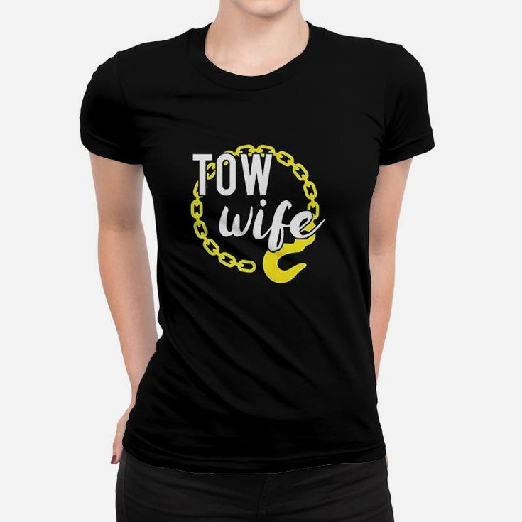 Tow Truck Driver Wife Gift For Repo Truckers Hook Design Ladies Tee