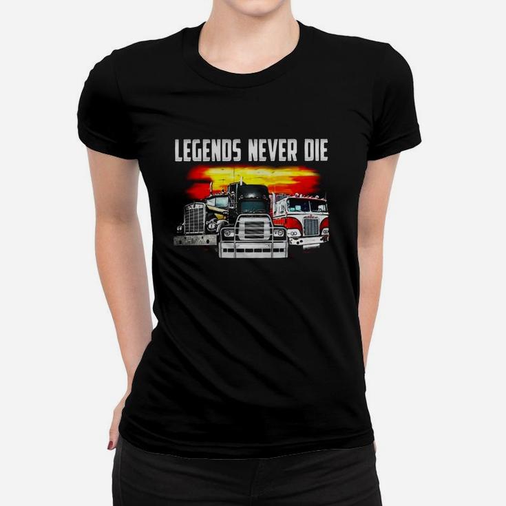 Truck Legends Never Die Ladies Tee