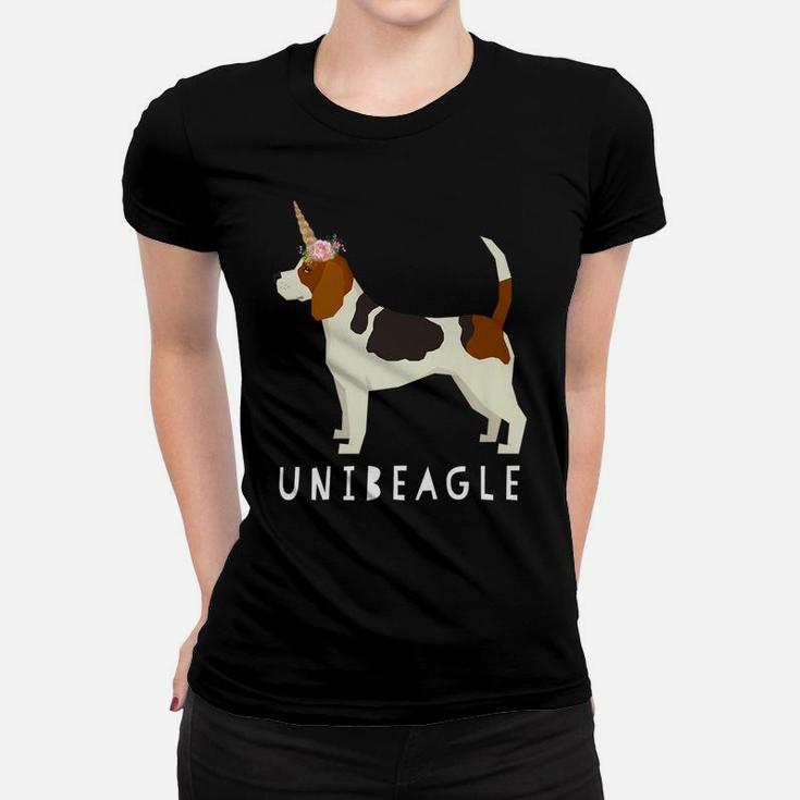 Unibeagle Funny Beagle Unicorn Dog Ladies Tee