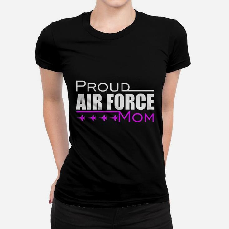 U.s. Air Force Proud Pink Mom Gift Usaf Mom Ladies Tee
