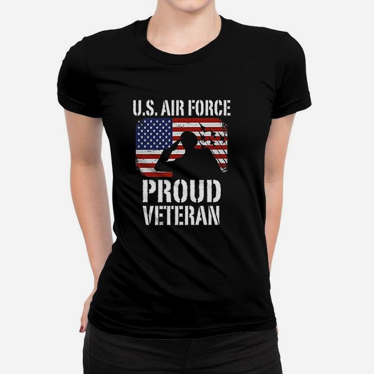 Us Air Force Proud Veteran Usaf Ladies Tee