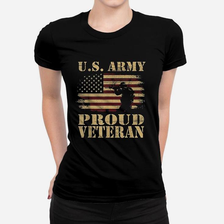 Us Army Proud Veteran Ladies Tee